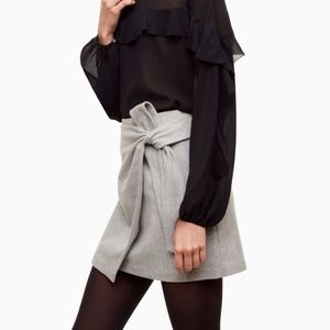 Aritzia | Wilfred 'Wrap-Front Skirt' in Grey